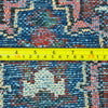 Vintage Hamadan Persian Rug Tribal Wool Rug, Red Blue Rug, 4'5" x 6'5"