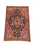 Vintage Hamadan Persian Rug 4' 6" X 7' 1" Handmade Rug
