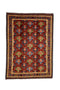 Vintage Persian Area Rug 6' 11" X 9' 6" Handmade Rug