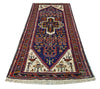 Vintage Persian Rug Baluchi Tribal Wool Runner Rug, Blue Beige 3 x 8