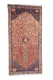 Vintage Oriental Persian Rug 3' 3" X 6' 5" Handmade Rug