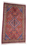 Vintage Persian Rug, Tribal Rug, 3' 4" X 5' 8" Handmade Rug