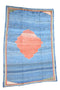 Vintage Tribal Gabbeh Blue Rug 5' 9" X 8' 7" Handmade Rug