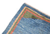 Vintage Tribal Gabbeh Blue Rug 5' 9" X 8' 7" Handmade Rug