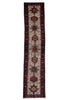 Vintage Hamadan Persian Runner Rug 3' 1" X 14' 5" Handmade Rug