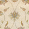 Oriental Sultanabad Wool and Silk Oriental Rug, Beige and Brown Rug, 4' x 6' Rug