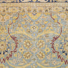 Vintage Persian Rug, Antique Silk and Wool Oriental Rug, Gold Black Rug, 4' x 6'