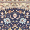 Oriental Turkistan Silk Oriental Style Rug, Blue/Beige
