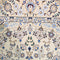 Oriental Nain Persian Classic Wool and Silk Rug, Beige Blue, 4' x 6'5"