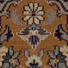 Vintage Oriental Rug Pakistan Silk and Wool Oriental Rug, Orange Beige, 4' x 6'