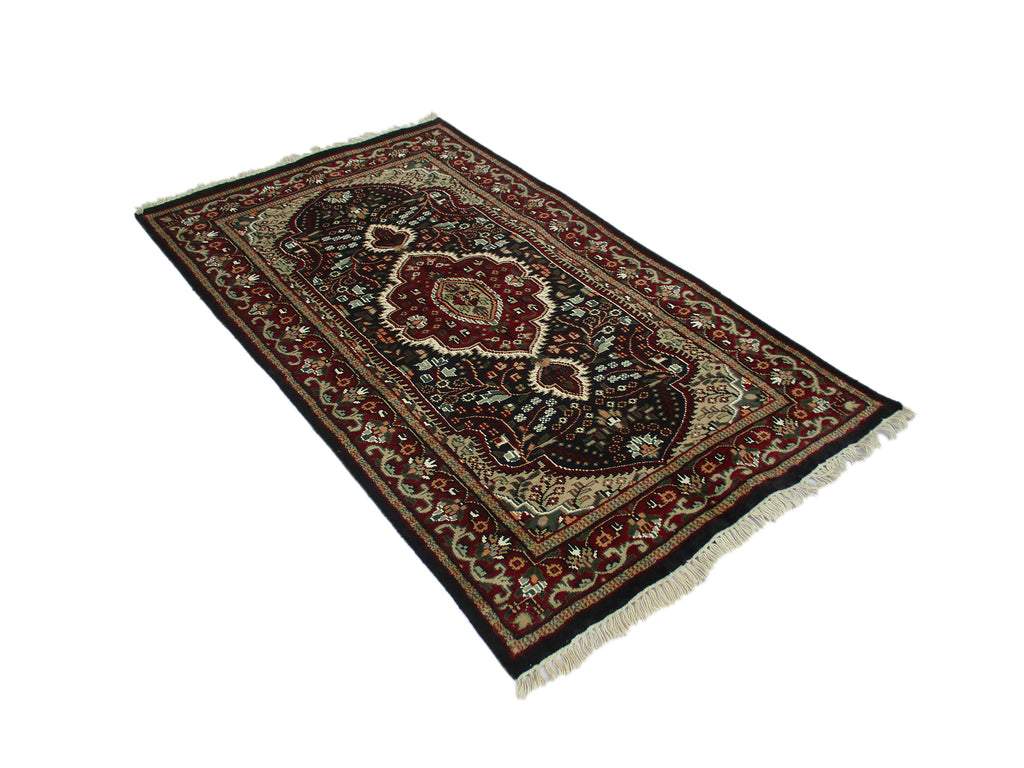 Vintage Jaipur Area Rug Indian 3' X 5' 3