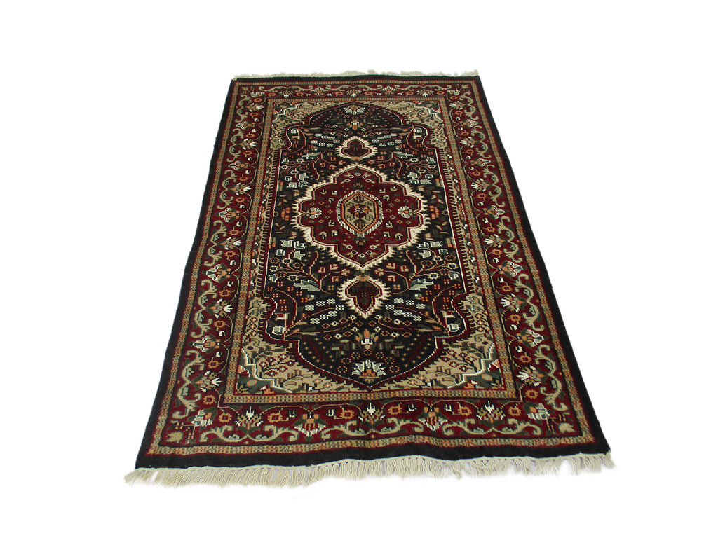 Vintage Jaipur Area Rug Indian 3' X 5' 3