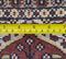 Vintage Jaipur Indian Silk Oriental Rug, Red Black, 4' x 6'