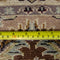 Vintage Oriental Rug Pakistan Silk and Wool Oriental Rug, Brown Mossy Green, 5' x 8'