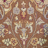 Vintage Oriental Rug Pakistan Wool and Silk Oriental Rug, Brown Beige, 3' x 5'