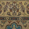 Vintage Oriental Rug Pakistan Wool and Silk Oriental Rug, Beige Moss Green, 4' x 6'