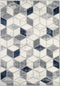 Abani Arto ART120A Geometric Cubes Neutral Grey Area Rug 