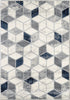 Abani Arto ART120A Geometric Cubes Neutral Grey Area Rug 