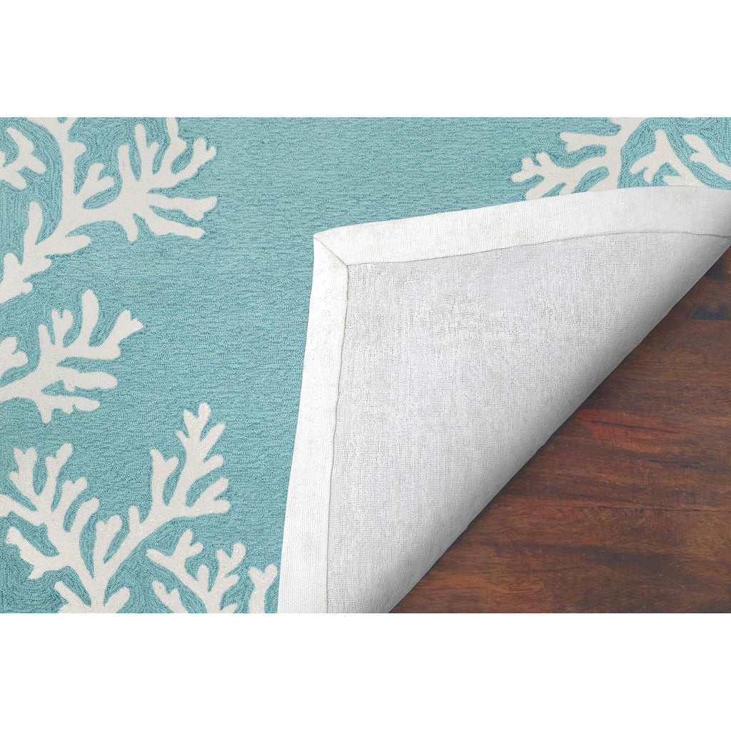 Trans Ocean Capri Coral Border Area Rug