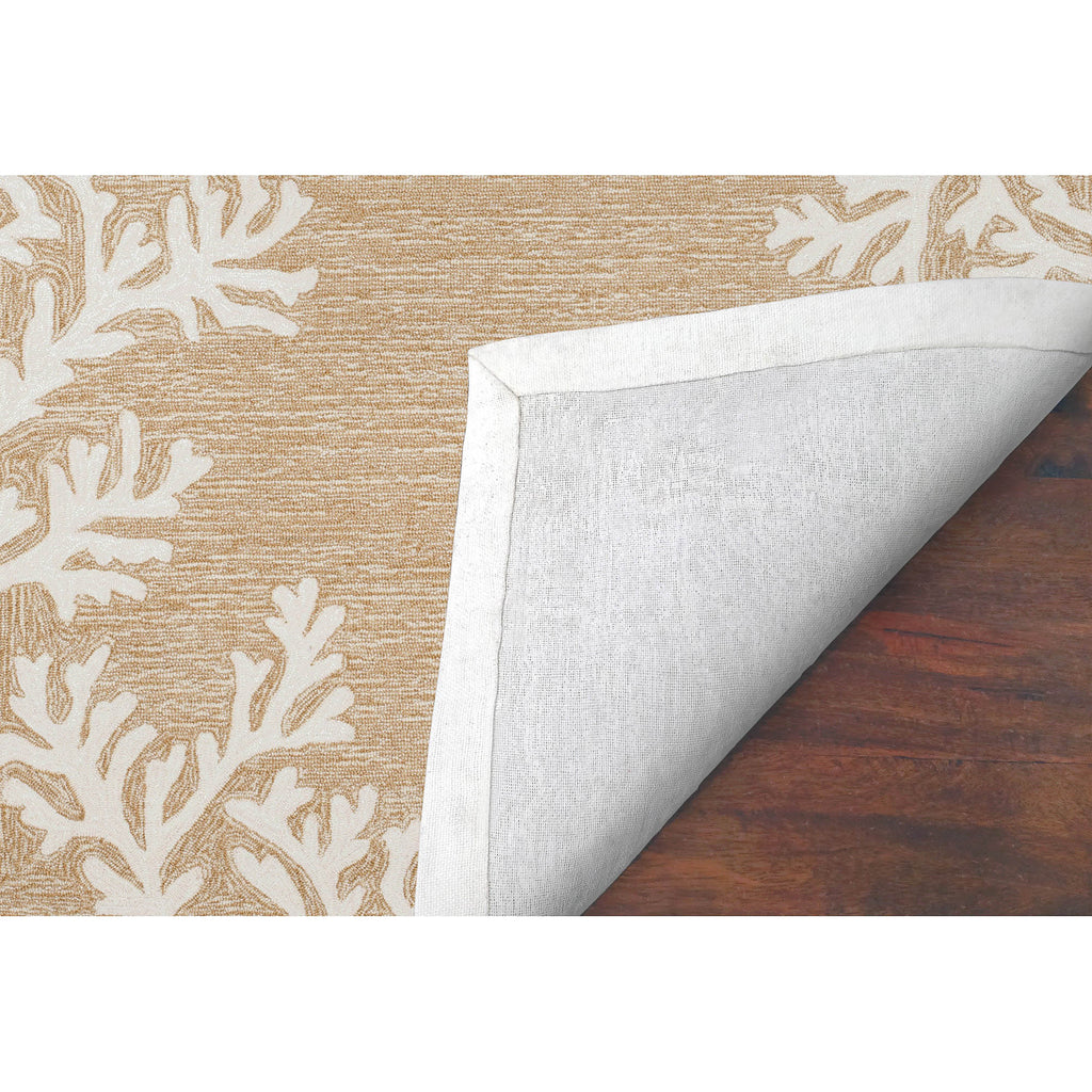 Trans Ocean Capri Coral Border Area Rug