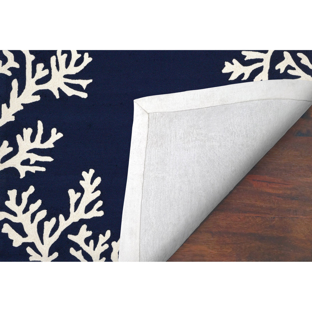 Trans Ocean Capri Coral Border Area Rug