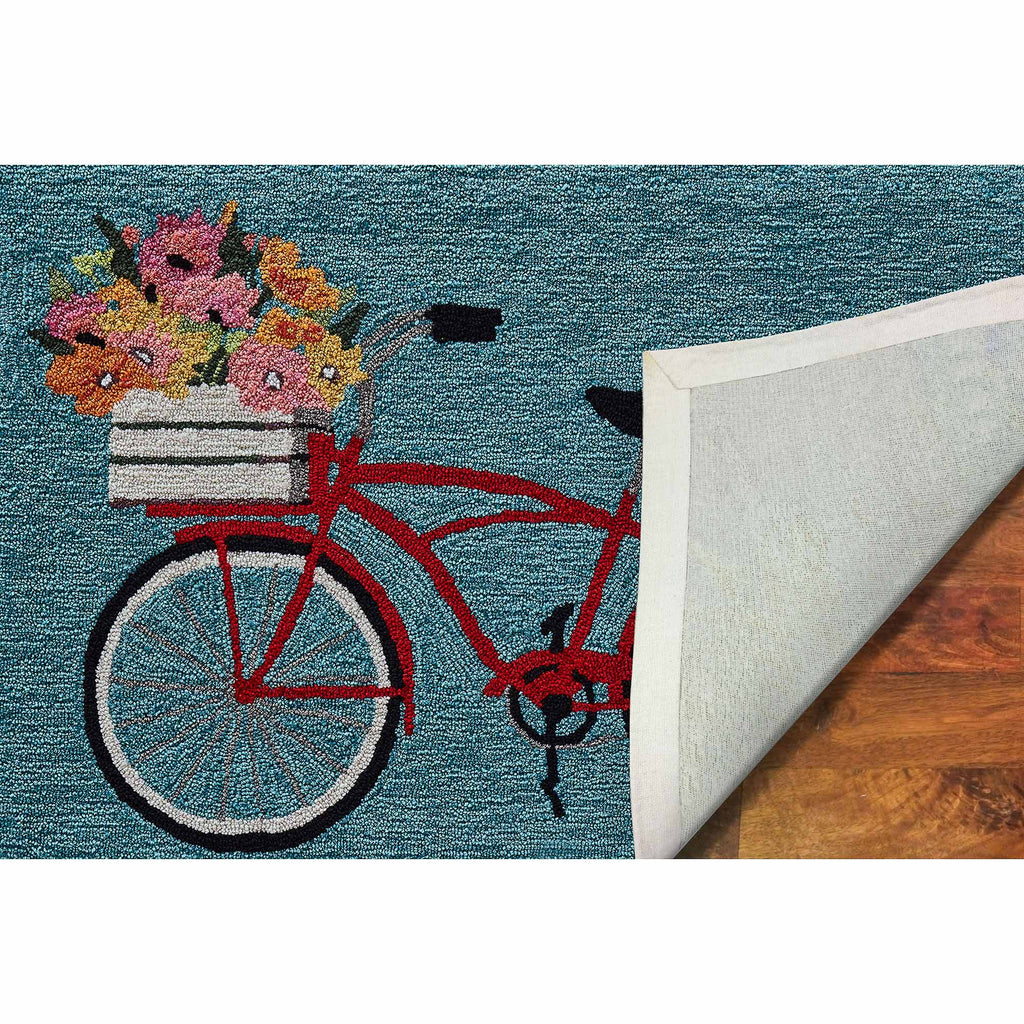 Trans Ocean Frontporch Bike Ride Area Rug
