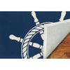 Trans Ocean Frontporch Ship Wheel Area Rug