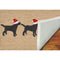 Trans Ocean Frontporch 3 Dogs Christmas Area Rug