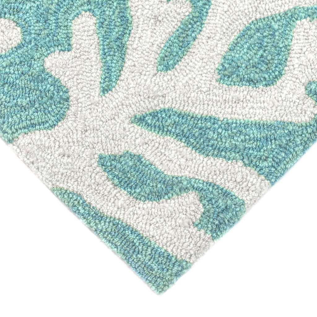 Trans Ocean Capri Coral Border Area Rug