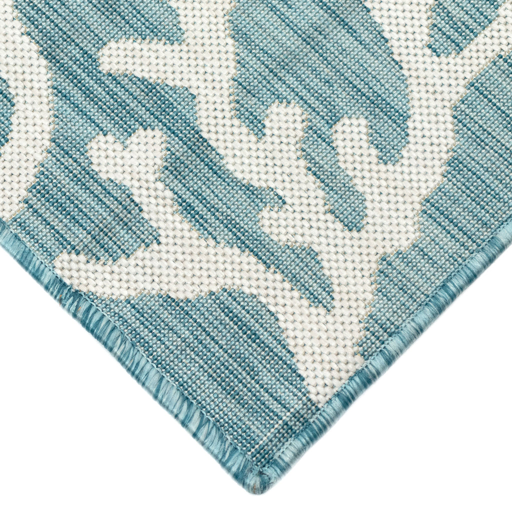 Trans Ocean Carmel Coral Border Area Rug