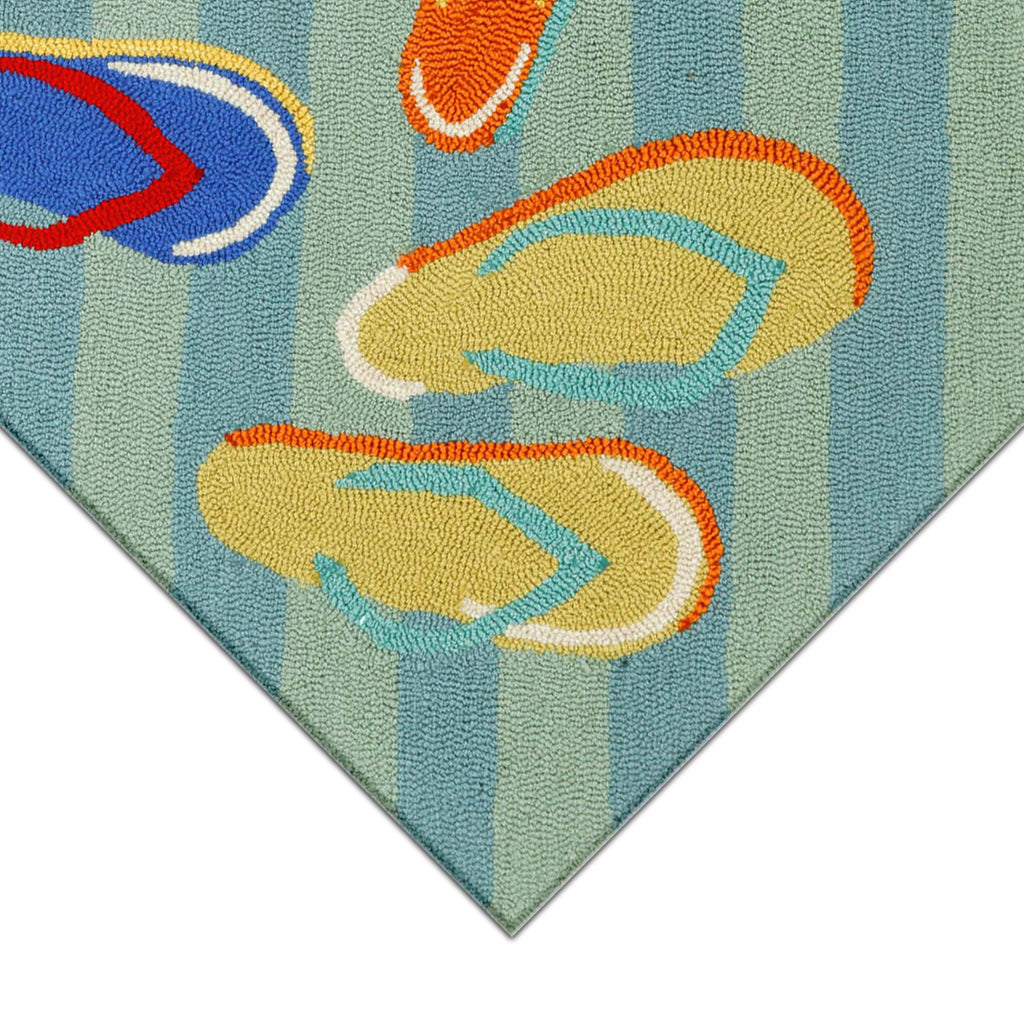 Trans Ocean Frontporch Flip Flops Area Rug