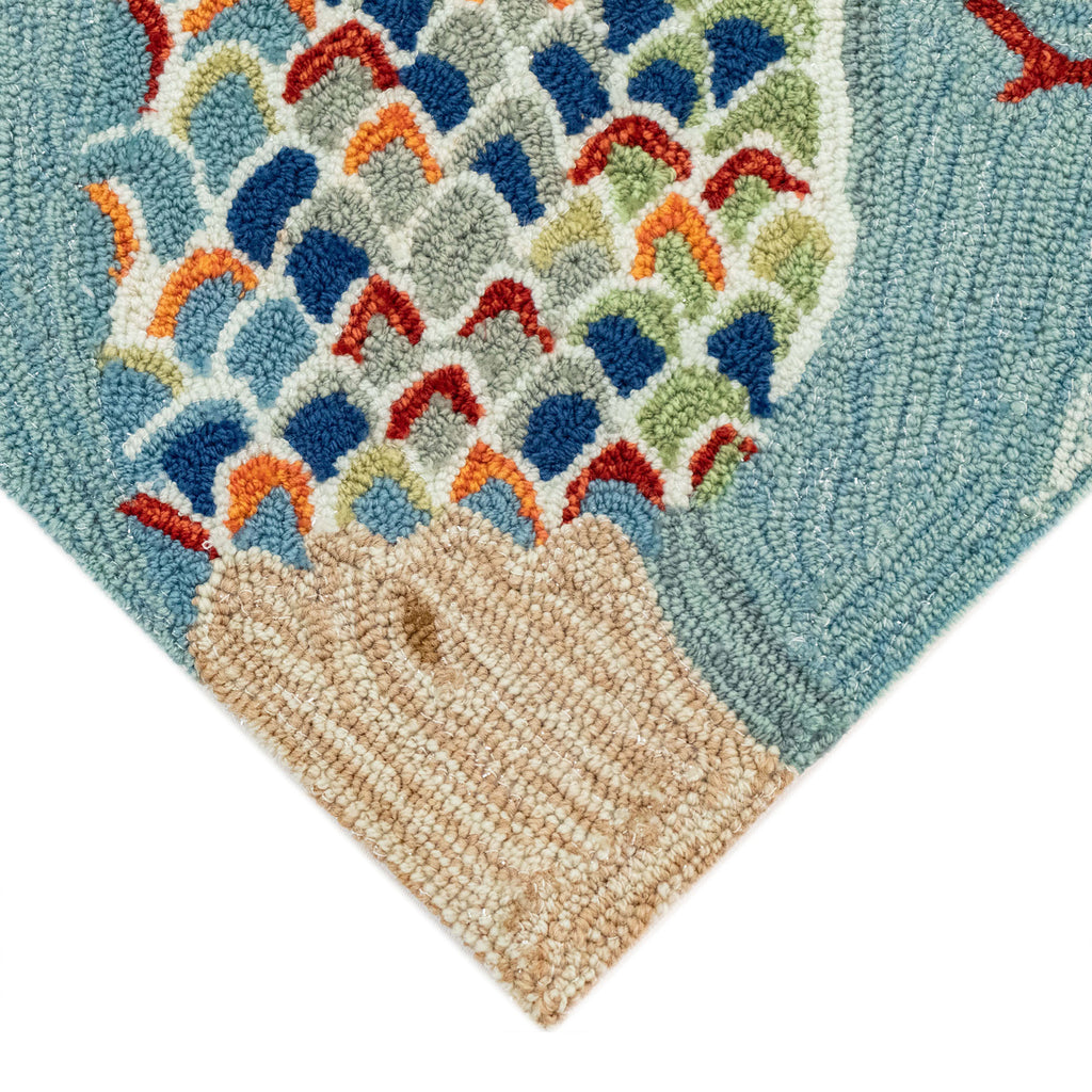 Trans Ocean Frontporch Mermaid Crossing Area Rug