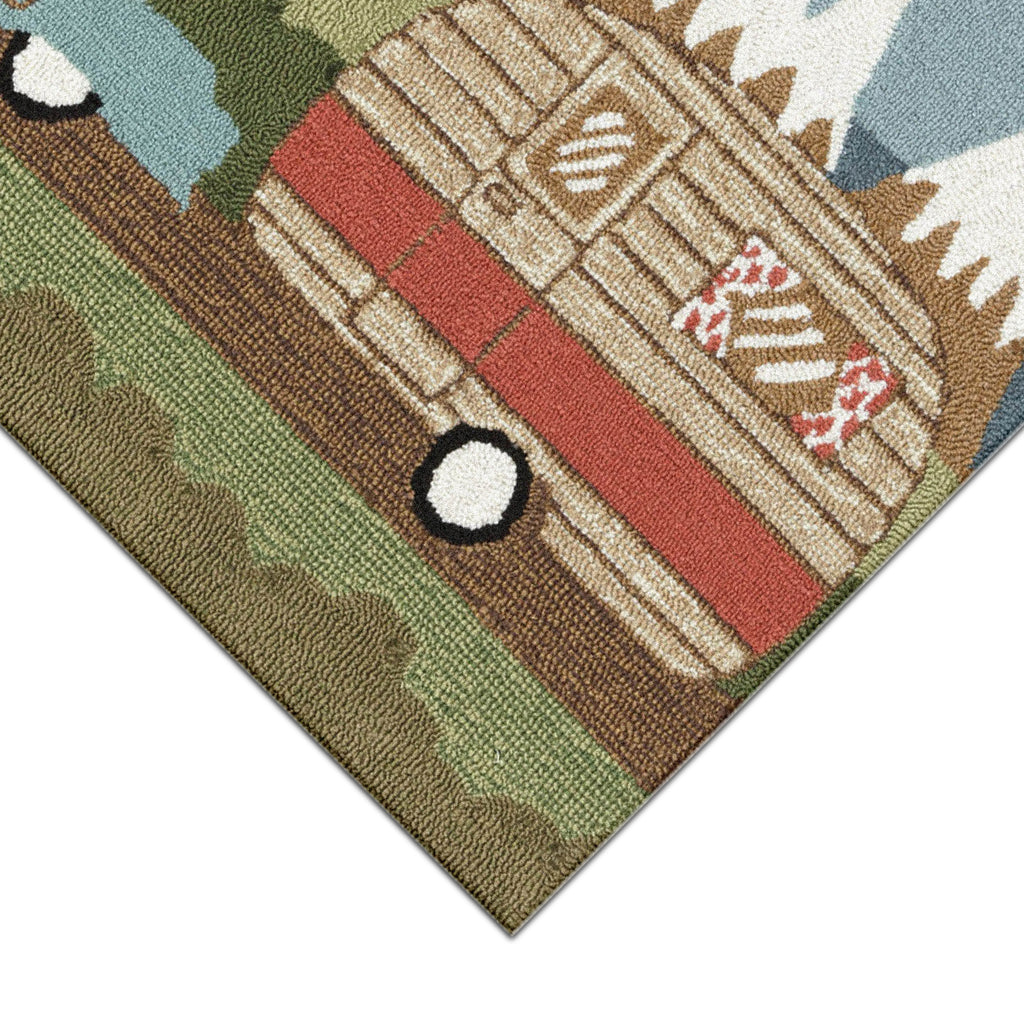 Trans Ocean Frontporch Camping Dog Area Rug