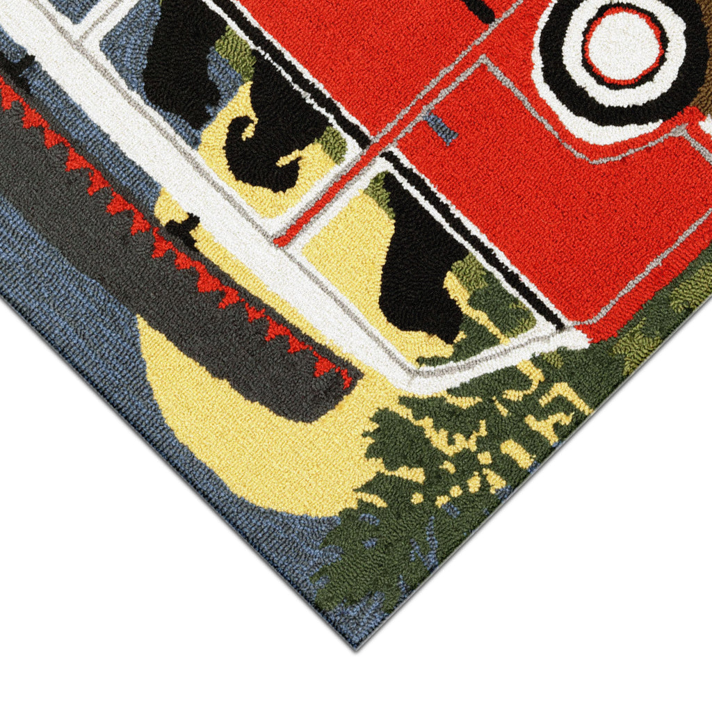 Trans Ocean Frontporch Camping Trip Area Rug