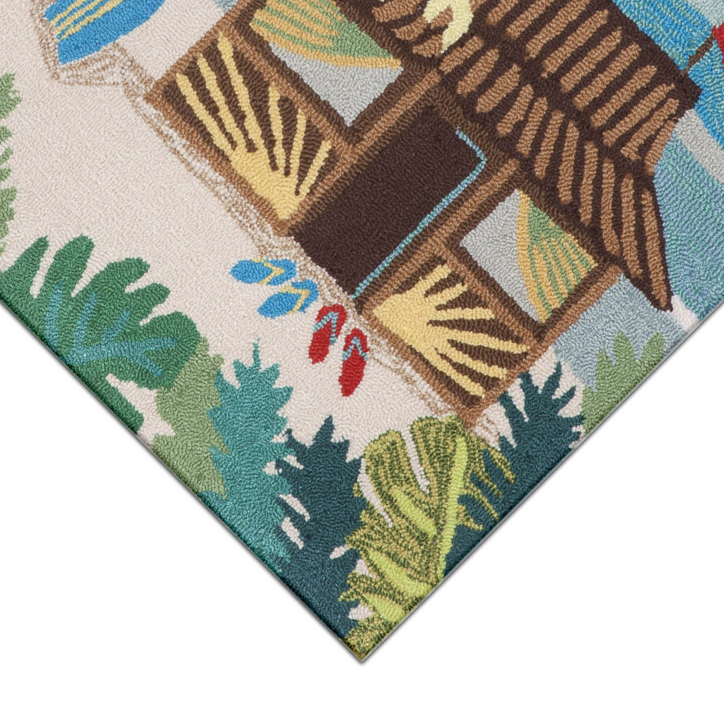Trans Ocean Frontporch Tiki Hut Area Rug