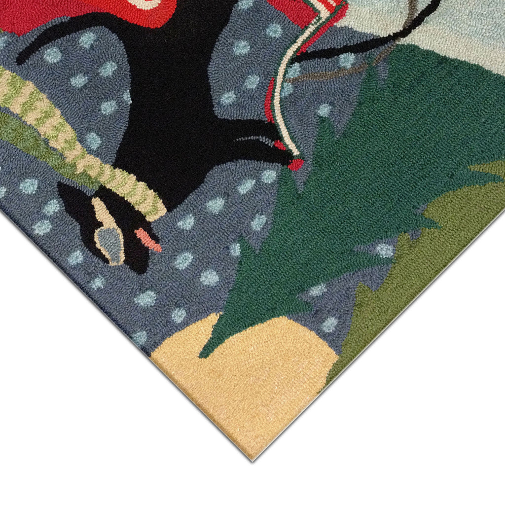 Trans Ocean Frontporch Sledding Dog Area Rug