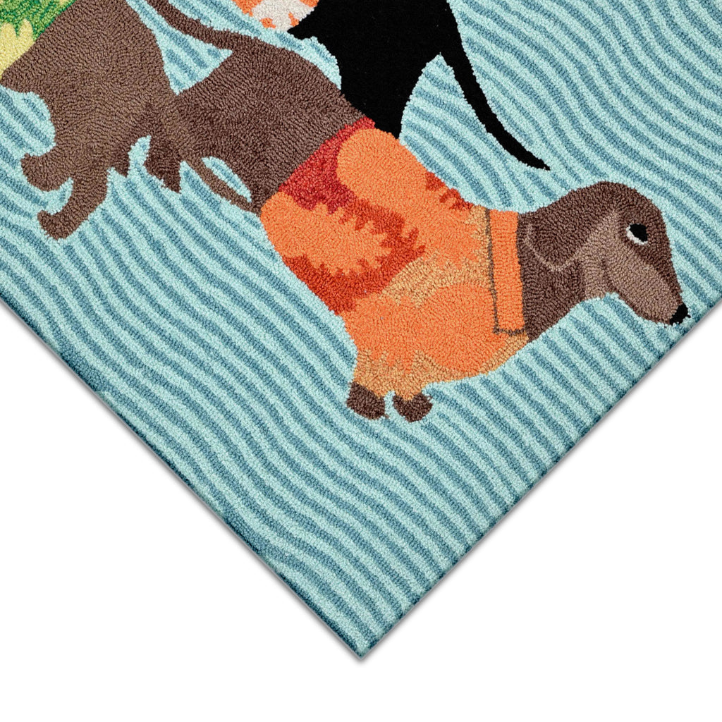 Trans Ocean Frontporch Tropical Hounds Area Rug