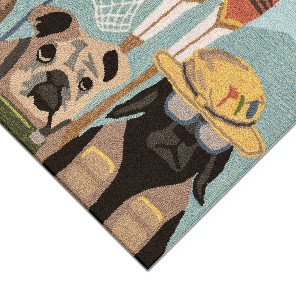 Trans Ocean Frontporch Fishing Patrol Area Rug