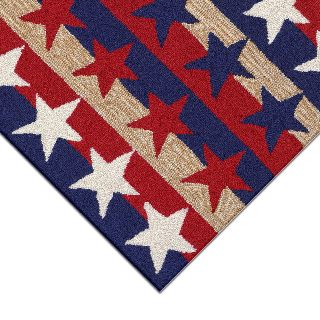 Trans Ocean Frontporch Stars & Stripes Area Rug