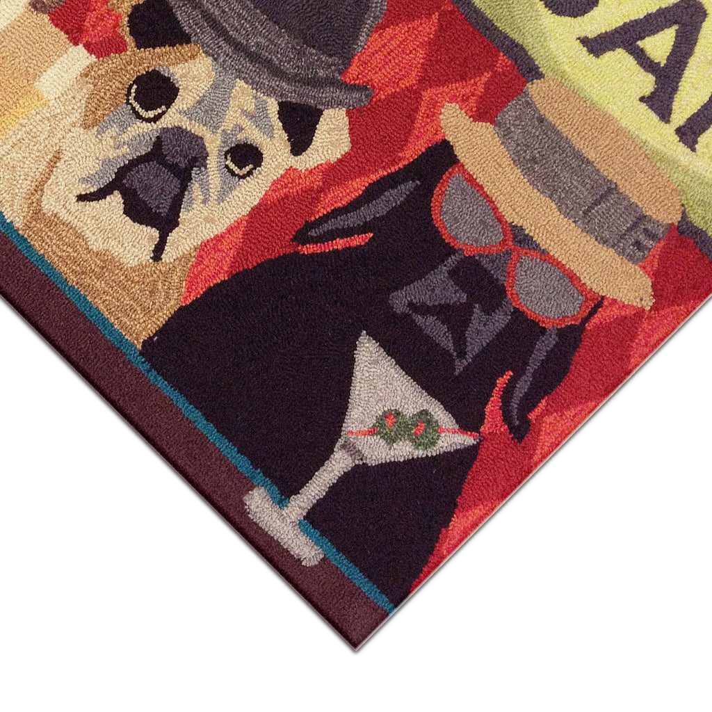 Trans Ocean Frontporch Bar Patrol Area Rug