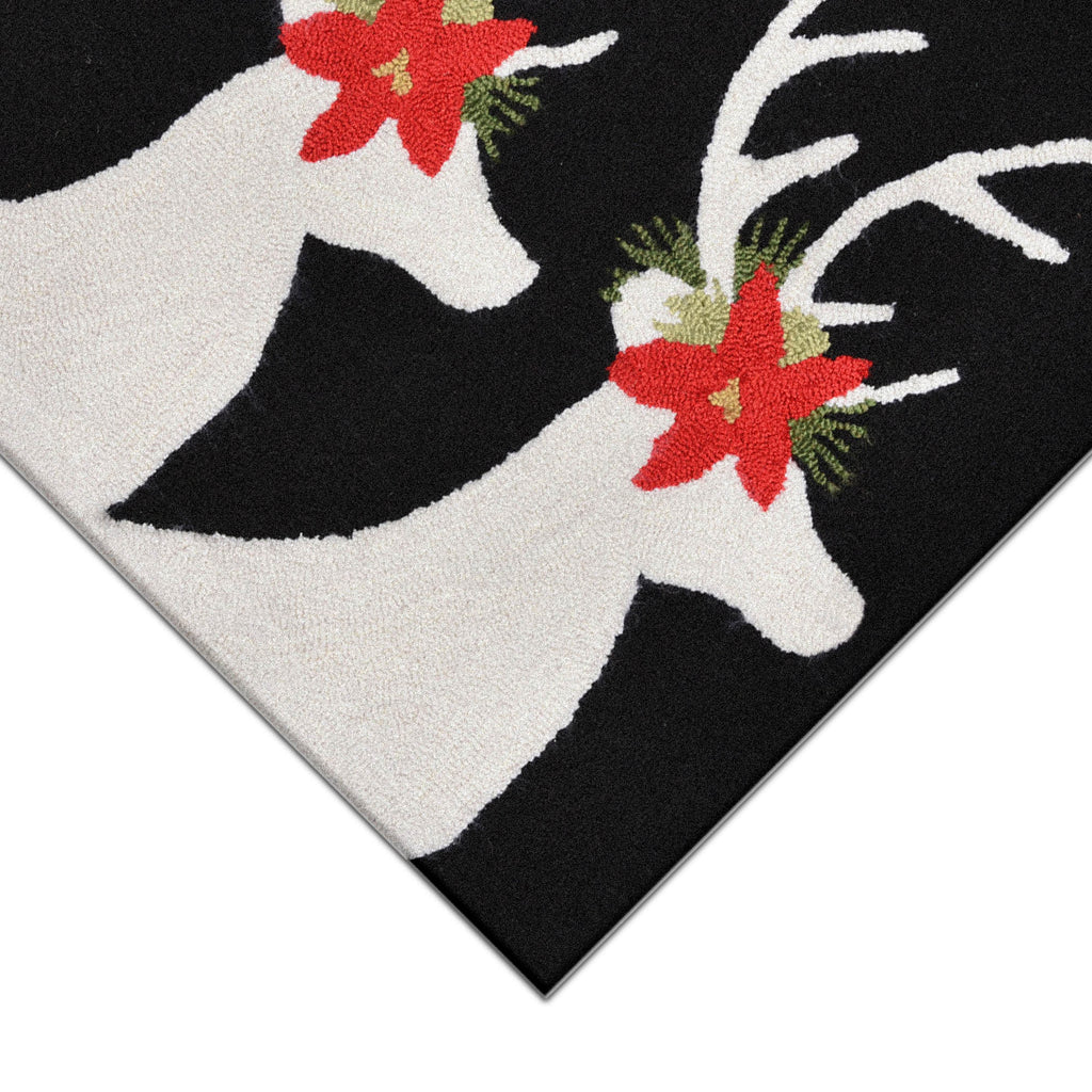 Trans Ocean Frontporch Reindeer Area Rug