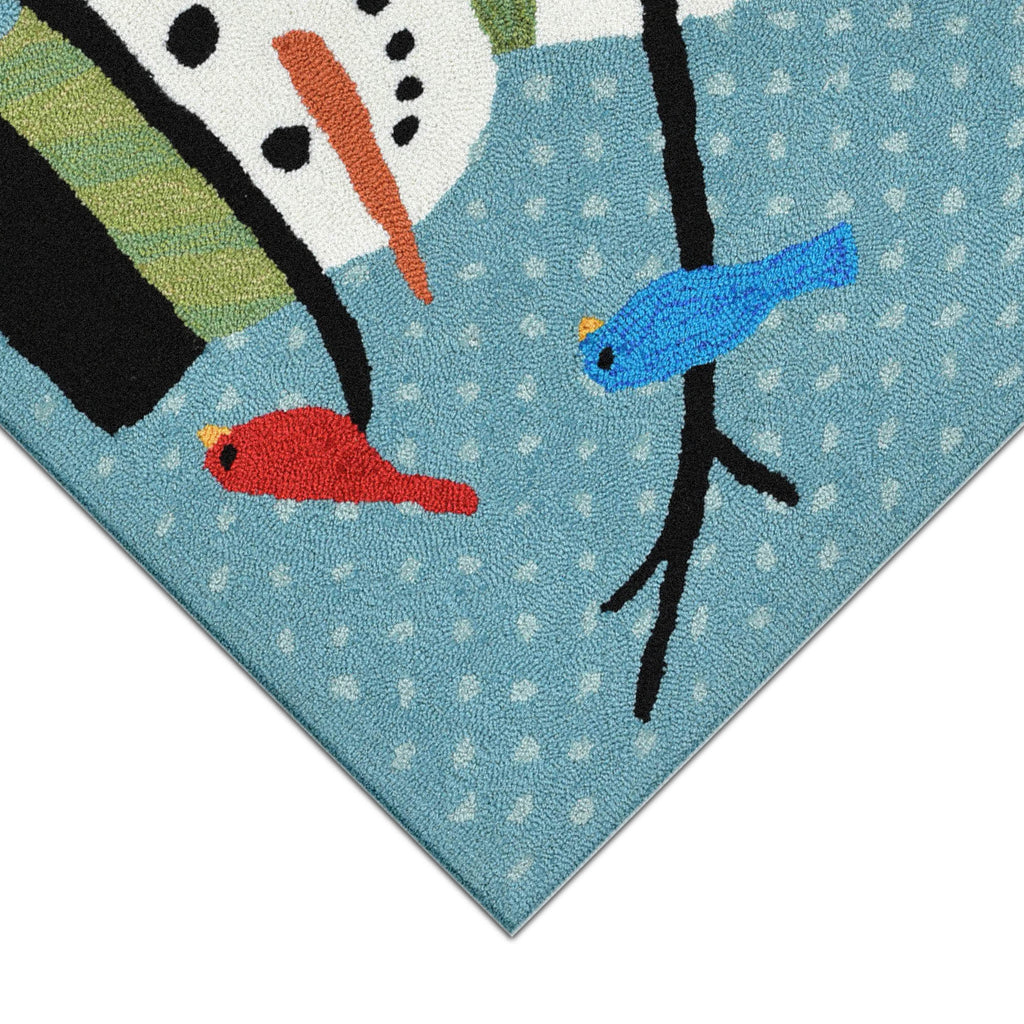 Trans Ocean Frontporch Snowman And Friends Area Rug