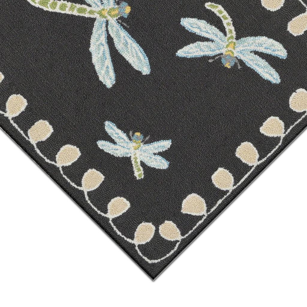 Trans Ocean Frontporch Dragonfly Area Rug