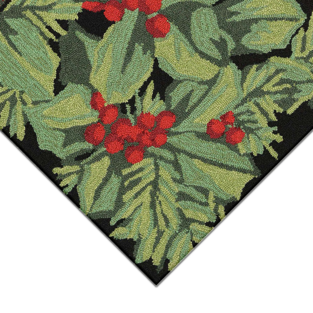 Trans Ocean Frontporch Hollyberries Area Rug