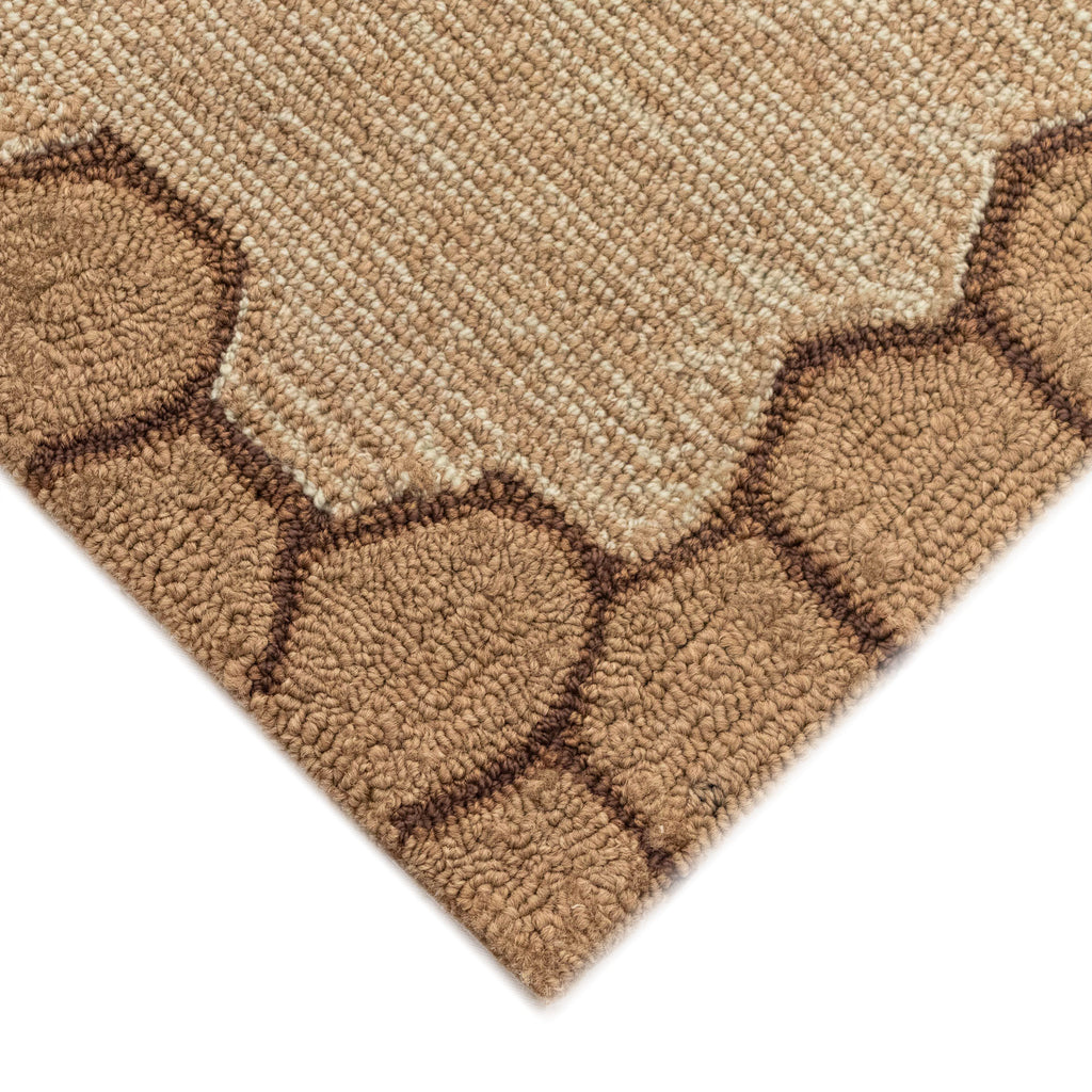 Trans Ocean Frontporch Honeycomb Bee Area Rug