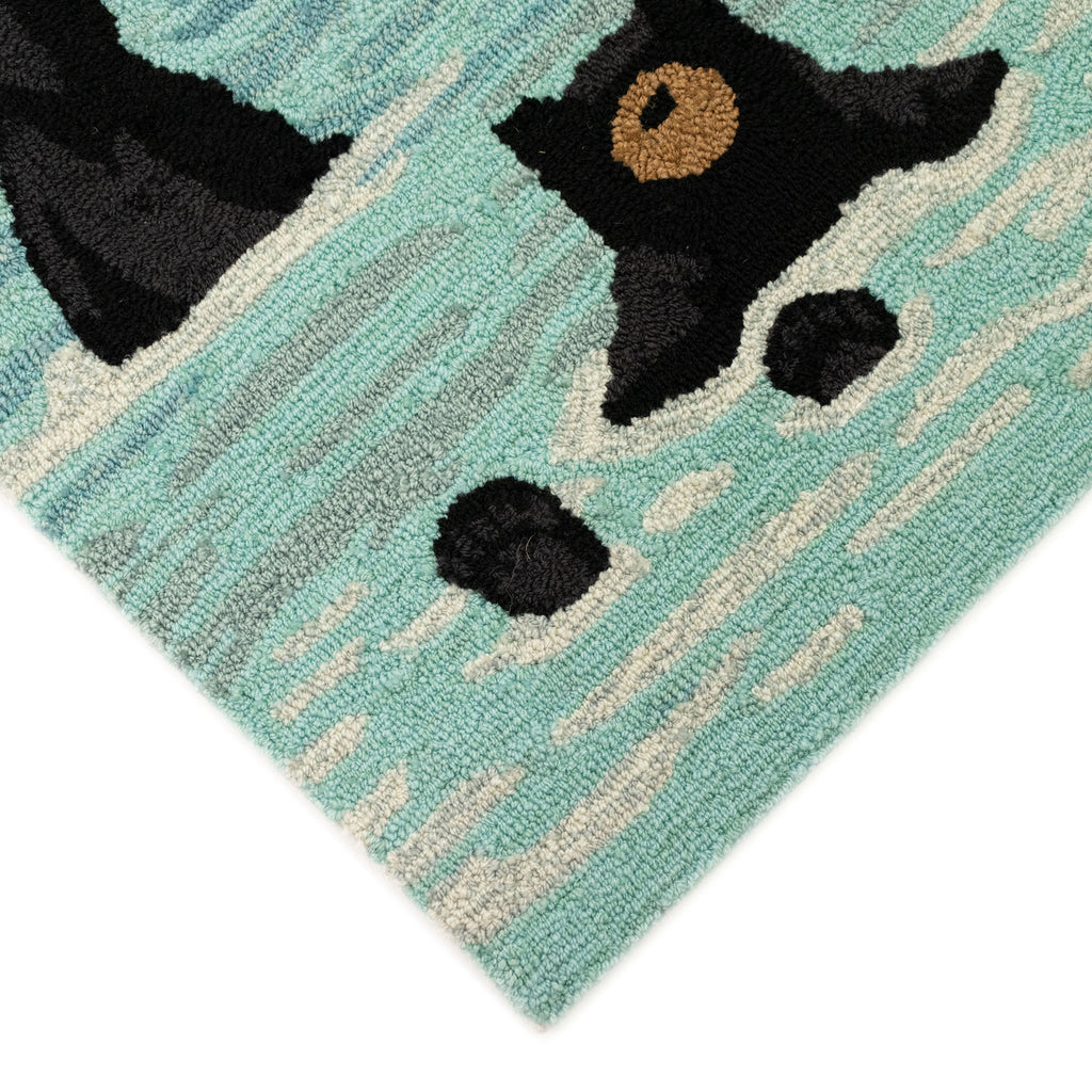 Trans Ocean Frontporch Bathing Bears Area Rug