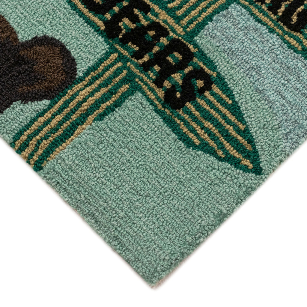 Trans Ocean Frontporch Fishing Bears Area Rug