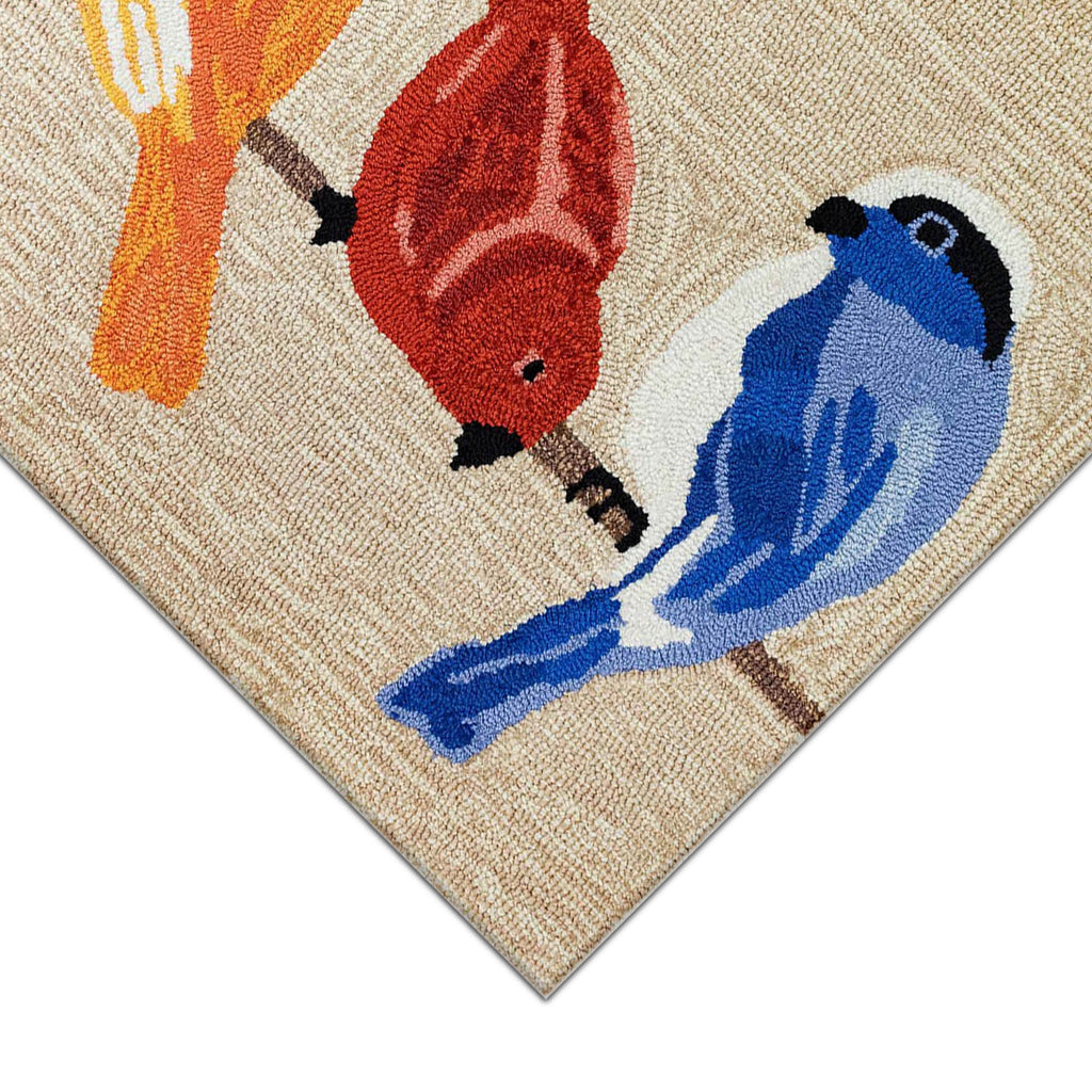 Trans Ocean Frontporch Birds Area Rug