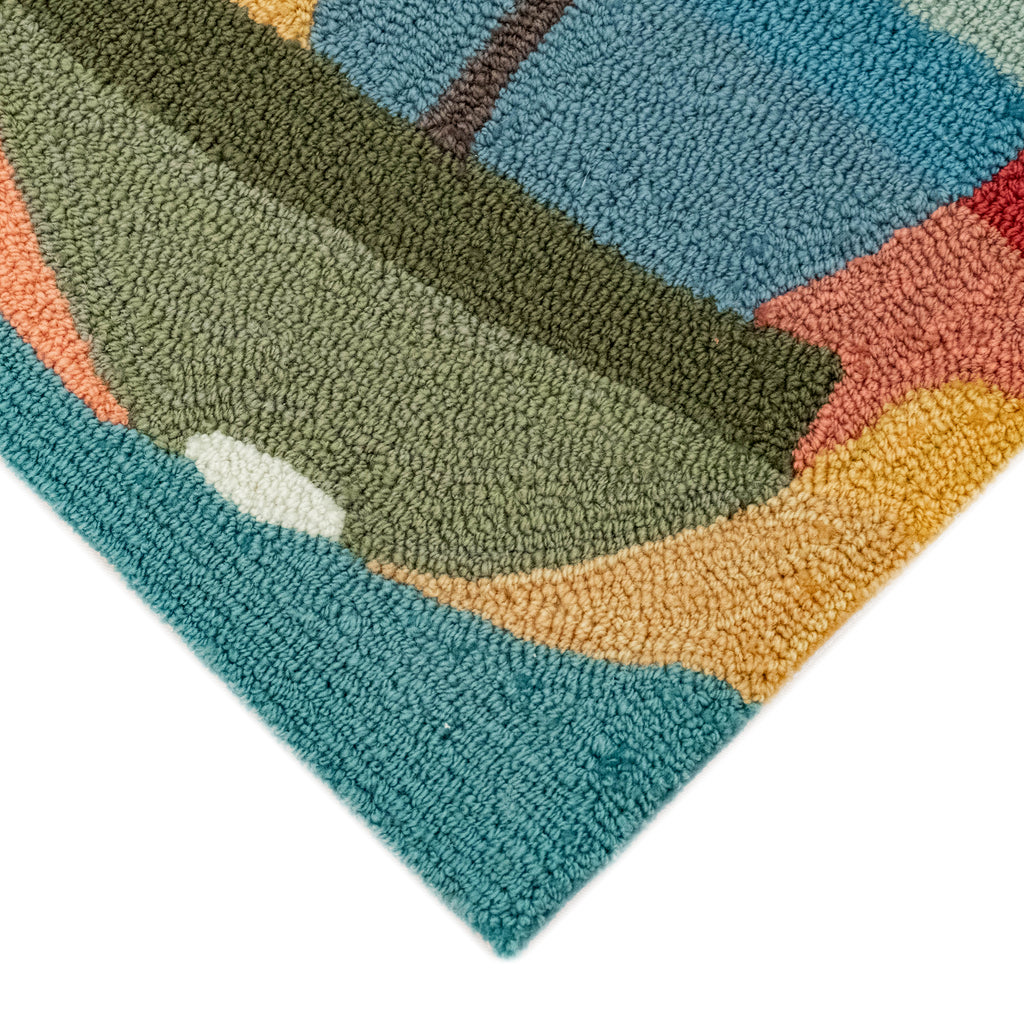 Trans Ocean Frontporch Parasol And Pup Area Rug