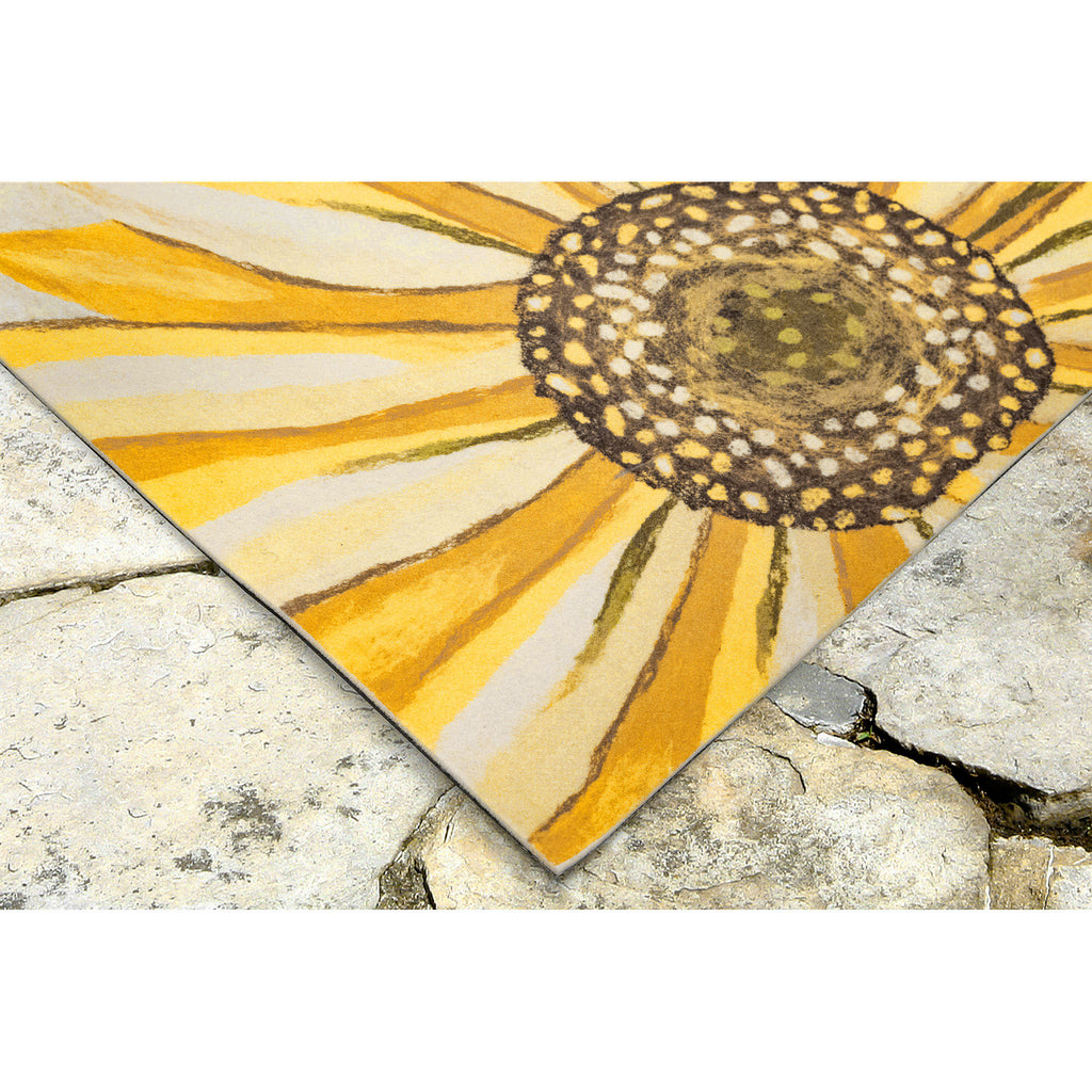 Trans Ocean Illusions Sunflower Area Rug